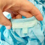 Melissa Odobash Ashley Cotton Swim Cover Up Mini Kaftan Dress Turquoise Medium Blue Photo 2