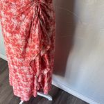 Chelsea and Violet  Asymmetrical Red Floral Dress Photo 9