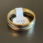 infinity 6mm golden X promise ring Photo 1