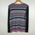 Talbots  Womens Fair Isle Lambswool Blend Pink Multicolor Crewneck Sweater‎ Sz M Photo 6