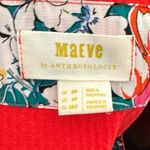 Anthropologie MAEVE SHORT SLEEVE RED RUFFLE HIGH LOW TIER DRESS 4P Photo 5