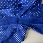 Wilo Cross Front Polka Dot Biker Short Blue/White Size XS Blue Photo 5