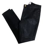 Frame  le high‎ skinny Noir coated denim skinny jeans size 28 NEW $240 Photo 1