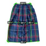 Pendleton  Plaid 100% Wool Pleated Skirt Navy Green Red | 12 Photo 5