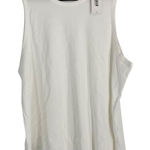 Universal Standard  Womens 3XL White Pima Cotton ribbed Sleeveless basic Tank Top Photo 0