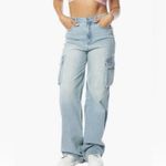 Juicy Couture  Light Blue Cargo Jeans Size 7 Photo 3