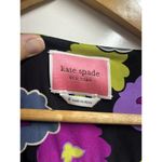 Kate Spade NEW  Winter Garden Midi in Black Floral Print Wrap Dress Size 6 Photo 8