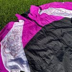 Nike Vintage 90's Windbreaker Track Jacket Size Large Black Pink Women Photo 2