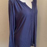 Max jeans Nightshadow Blue Long Sleeve Top Size Small Photo 4