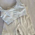 Amazon Cream 2 piece athletic set Photo 2