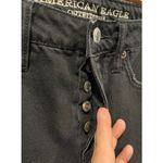 American Eagle OUTFITTERS A-Line Black Distressed Mini Skirt Photo 2