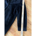 Vtg Cinzia Rocca Baby Llama Wool Long Coat Black Cupro Lined Italy 6 academia Photo 5