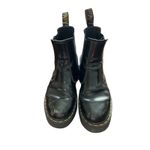 Dr. Martens 2976 Quad Black Patent Leather Chelsea Boots Platform Size 7 Photo 3