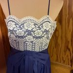 Vtg 70s purple lace dress n jacket set Size 14 Photo 6