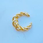 1 Piece Gold Tone Twist Ear Cuff Photo 0