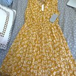 Nordstrom Yellow And White Floral Dress Photo 0