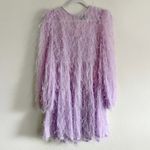ASOS  DESIGN Lilac Purple Fluffy Tiered Mini Dress Photo 2