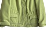 Chico's  3 Women‎ Jacket XL Green Pockets Open Front Cuffed Fleece Warm Cozy Coat Photo 9
