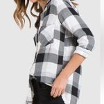 Anthropologie Cloth & Stone  buffalo Check plaid Button up shirt gauze relaxed S Photo 1