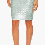 Susana Monaco Dot Sequin Pencil Skirt in Celadon Size Small NWT Photo 0