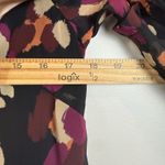 Adelyn Rae Mini Dress Women's XS Multicolor Printed Sheer Ruffle Sleeve Party Photo 7