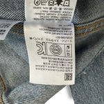 Levi's Levi’s Altered Trucker Jacket L Women’s Large Cropped Raw Hem Collarless‎ Denim Photo 7