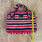 Marc by Marc Jacobs Marc Jacobs Red Navy Blue Multicolor Striped Quilted Laptop Bag Case Nylon 14” Photo 10