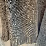 Maison Jules Women's Silver shiny open front cardigan 8 Photo 3