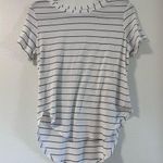 Halogen  Striped High Low Hem Tee Photo 0