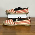 Tommy Hilfiger Size 8.5 M Salmon Espadrilles Shoes Fabric Women Stripes Photo 2