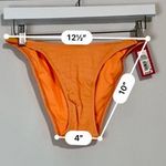 Xhilaration Women’s High Leg Scoop Waist Bikini Bottom Orange NWT Photo 7