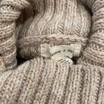 Urban Outfitters uo taupe knit shirttail turtleneck sweater side slit small Photo 4