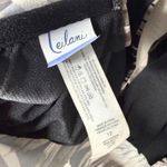 Leilani Halter Floral Palm Leaf Swim Tankini Top Size 12 Black Tropical Swimsuit Photo 2