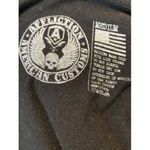 Affliction Fire Water  Women's  Bird Of Prey Black Silver Foil Design Tee Medium Photo 9