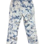 PacSun  womens blue white tie dye high rise mom jeans sz 30 Photo 1