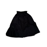 Everlane  Women's Black 100% Cotton A-line Midi Skirt Size Small Photo 4