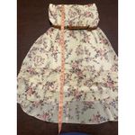 Maurice's Strapless Floral Hi-Low Dress with Belt Size M Wedding Guest Date Night Photo 5
