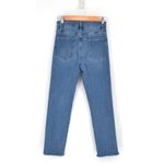 frame denim Frame Le Sylvie High Waist Raw Hem Crop Jeans in Kirah Wash Blue Women's 26 Photo 1