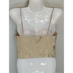 ZARA Gold Cropped Satin Boned Shell Soft Cami Women's Small Chic Elegant Preppy Photo 3