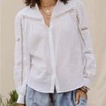 Matilda Jane Good Hart Lydia White Cotton Eyelet Blouse sz XS Photo 3