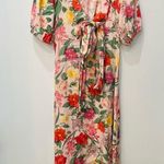 Old Navy  floral Fit & Flare Linen-Blend Maxi Dress size Medium Photo 4