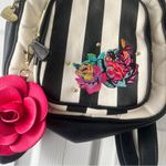 Betsey Johnson Vintage  Floral Backpack Pink/black/white Y2K Photo 1