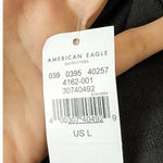 American Eagle AEO  Black Wrap Front Cami Dress Size Large NEW Photo 5