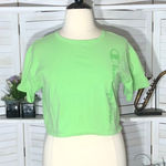 Champion  Cotton Cropped Short Sleeve Tee - Lime Green Large Photo 0