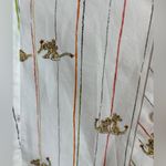 Chico's Chico’s Optic White Striped “Roaring Tails” Lion Print Olissa 3/4 Blouse 3 XL 16 Photo 5