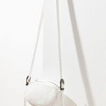 Urban Outfitters ☀️ White Leather Mini Oval Crossbody Bag Photo 0