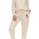 Keith Haring Women's Long Sleeve & Joggers Soft Fleece Lounge Set Cream XXL Photo 5
