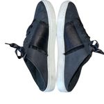 Free People Womens Leather Satin Ribbon Slip-On Sneakers Shoes Black Size 38 Photo 4