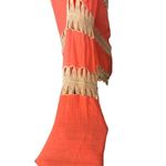 Umgee Bohemian Stretch Knit Tunic with Lacy Crochet Trim Mango size S Photo 6