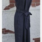 Banana Republic NEW Polka dot  v neck retro jumpsuit bow belt Photo 4